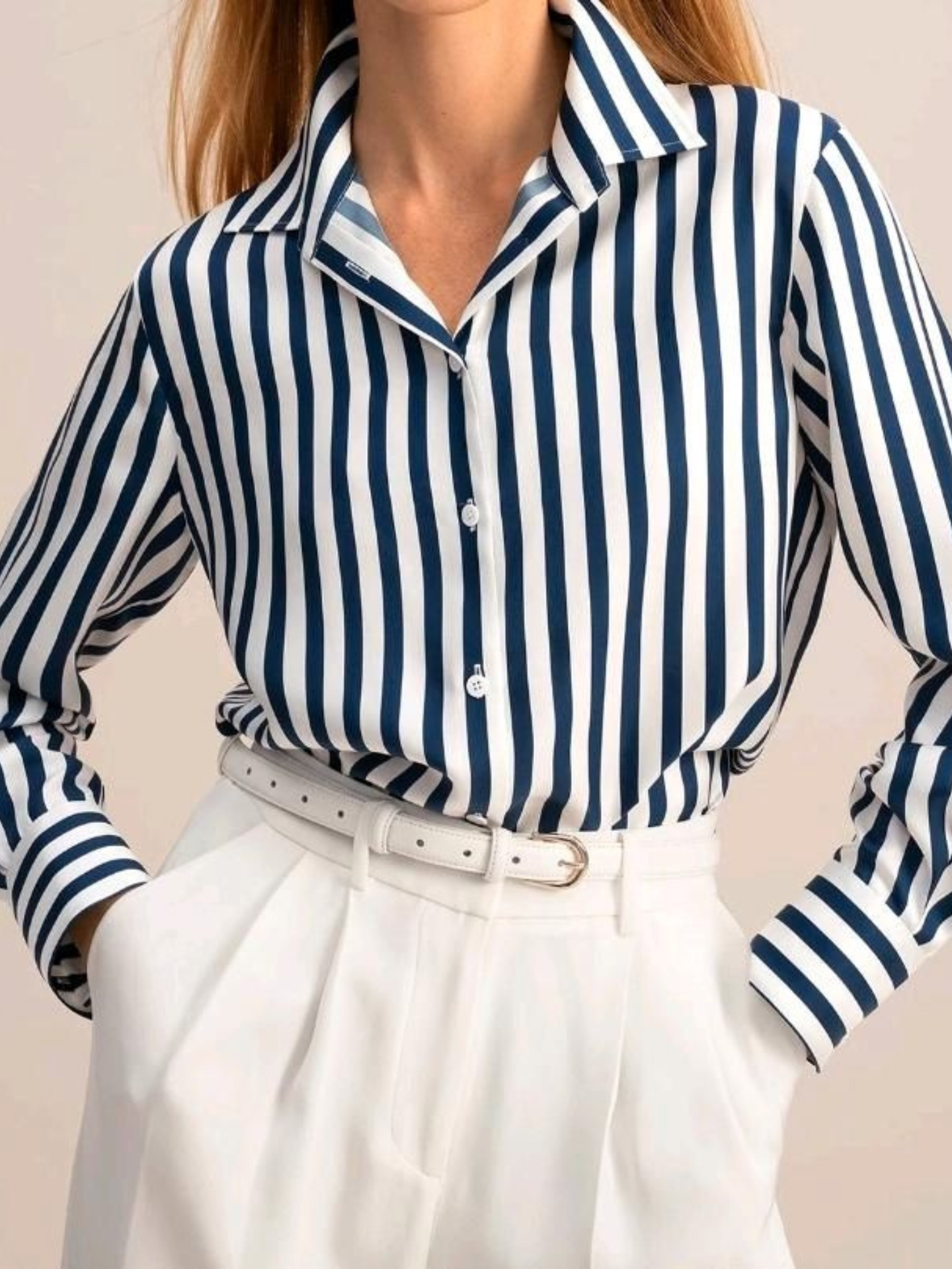Camisa Finesse Zara™ | Estampa Listrada Clássica, Atemporal e elegante.