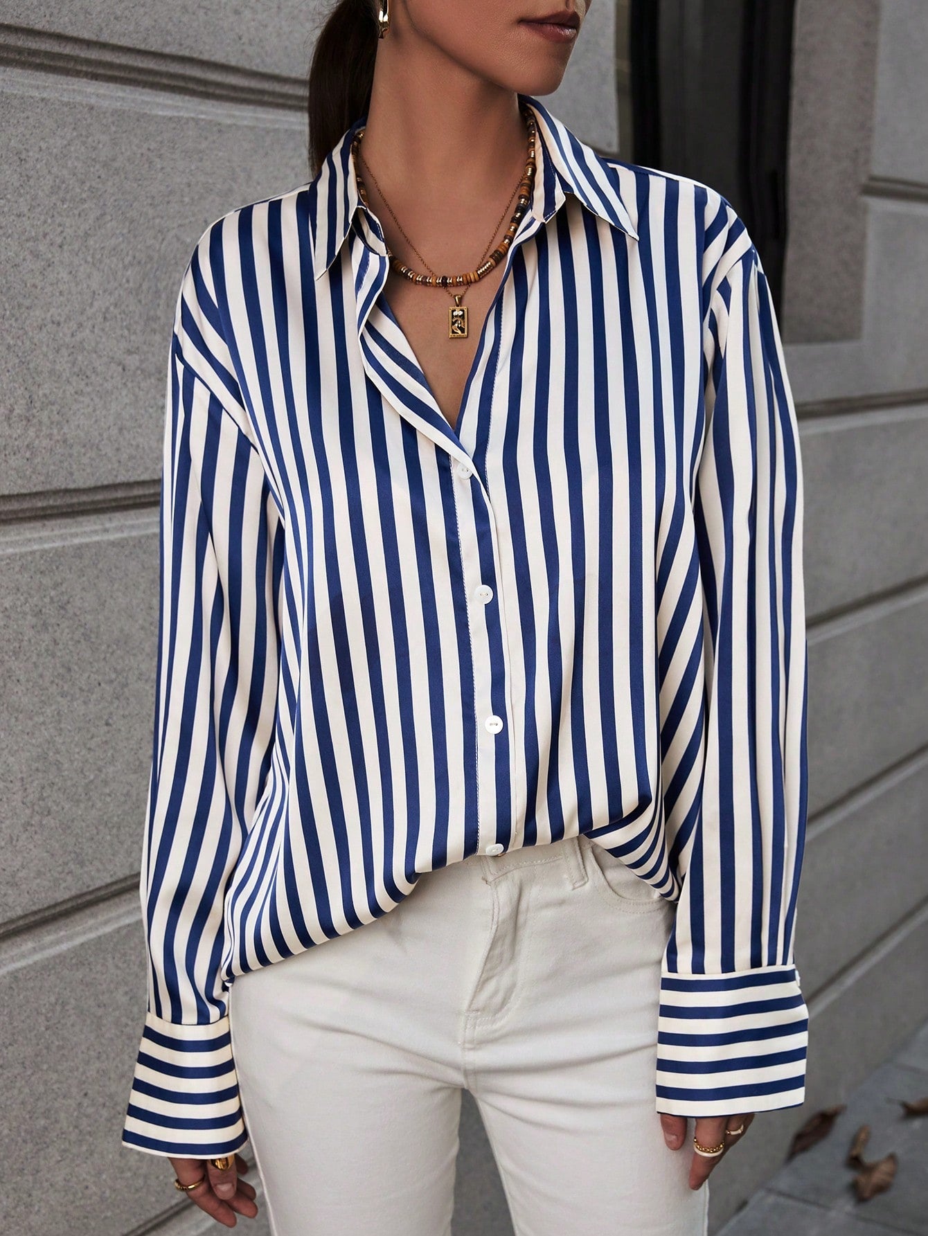 Camisa Finesse Zara™ | Estampa Listrada Clássica, Atemporal e elegante.