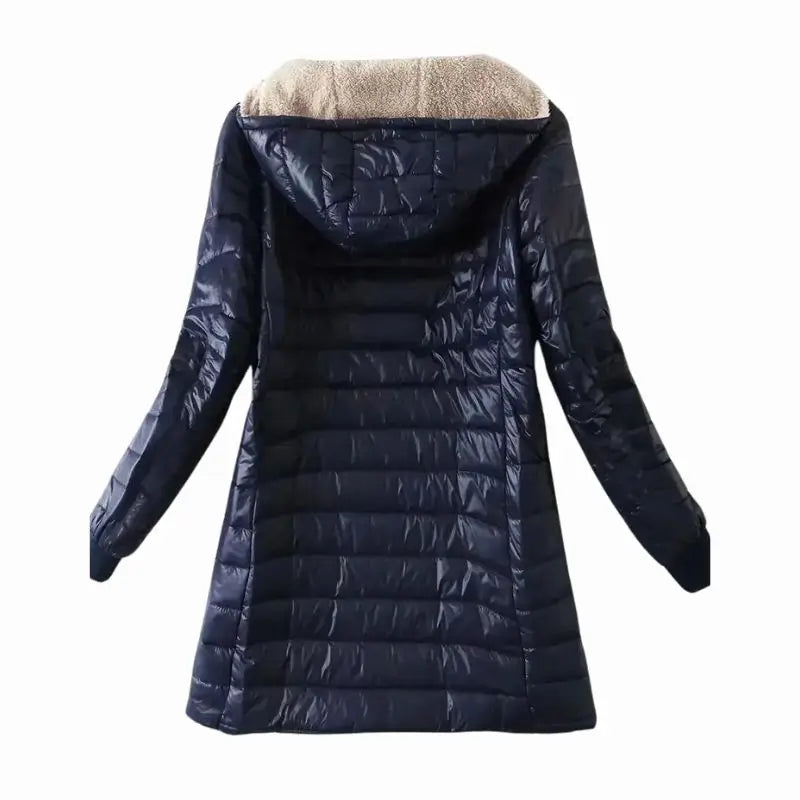 Casaco Feminino Forrado de Lã com Zíper - Impermeável
