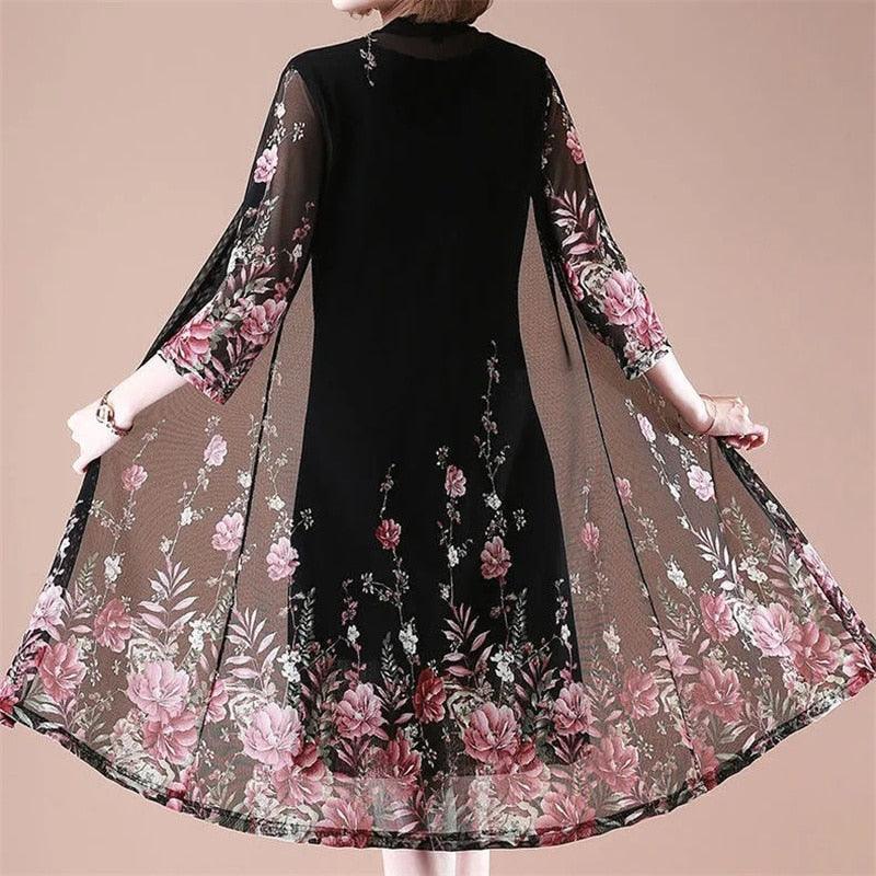 Conjunto Summy Vestido + Cardigã / Conforto Extra Até Nos Dias Mais Quentes!