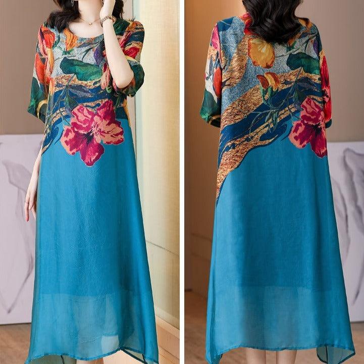Vestido Floral França / O Campeão em Luxo e Conforto!