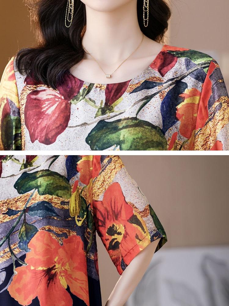 Vestido Floral França / O Campeão em Luxo e Conforto!