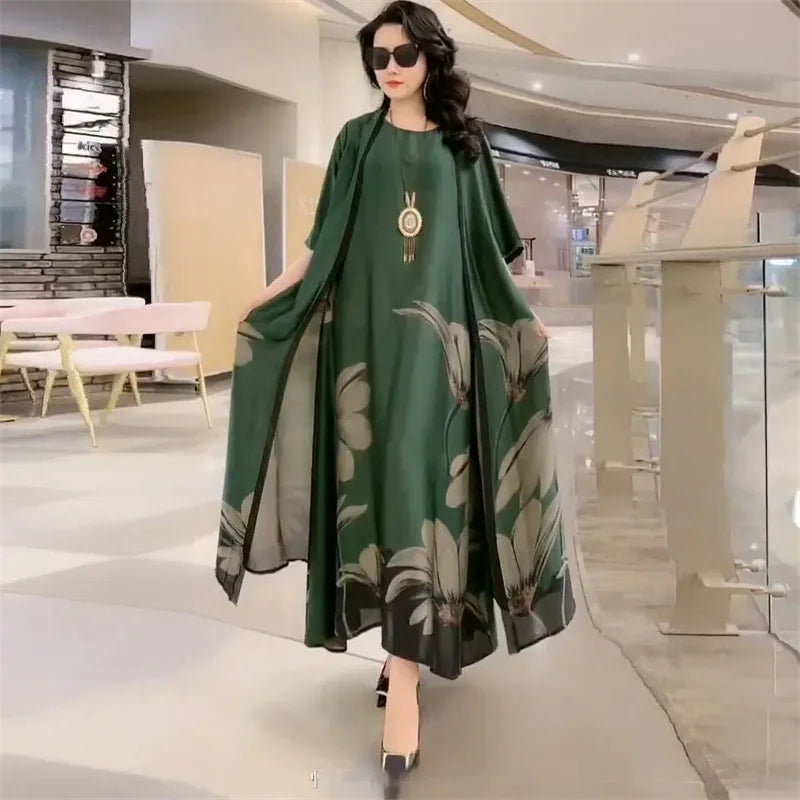 Conjunto de Vestido e Sobretudo Fiolita™ / Elegância Descomplicada e Versátil para Todas as Estações!