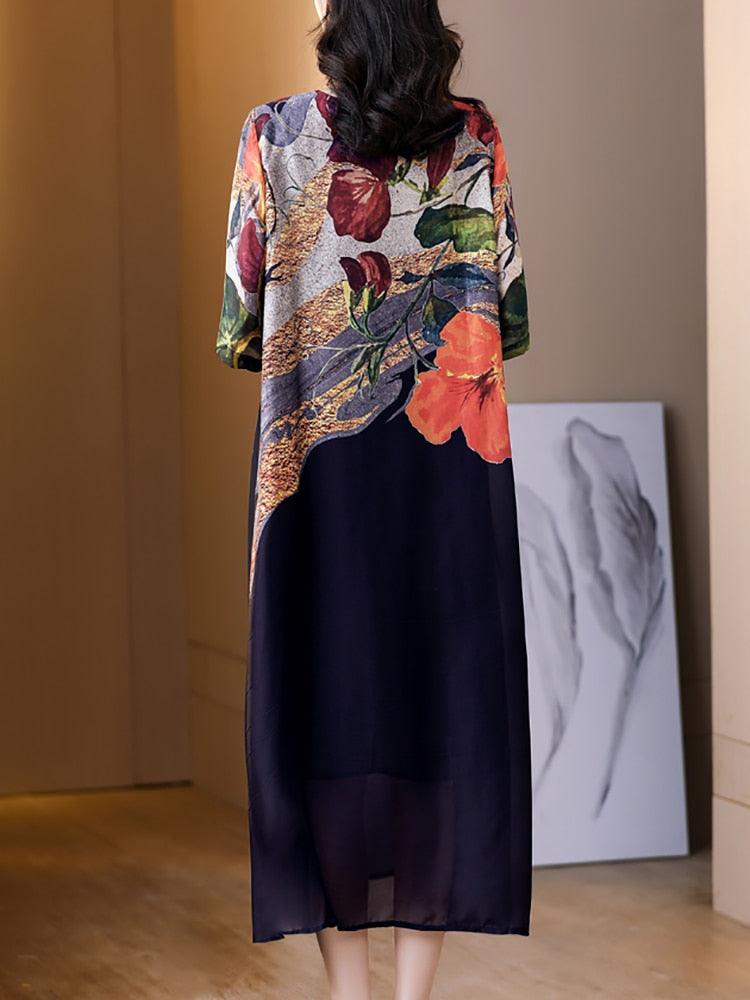 Vestido Floral França / O Campeão em Luxo e Conforto!