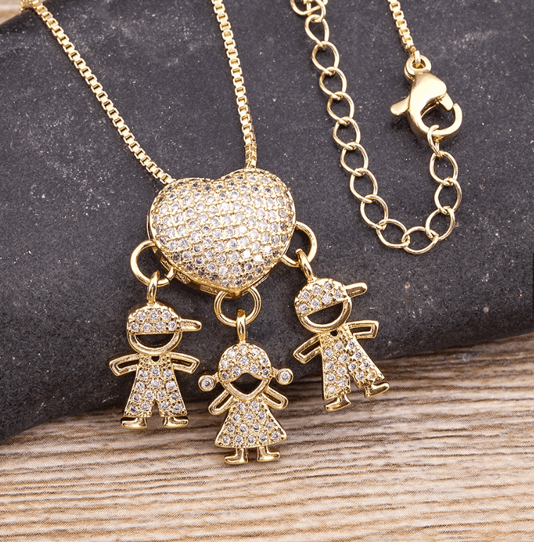 Colar Amor de Mãe Banhado a Ouro de 18k