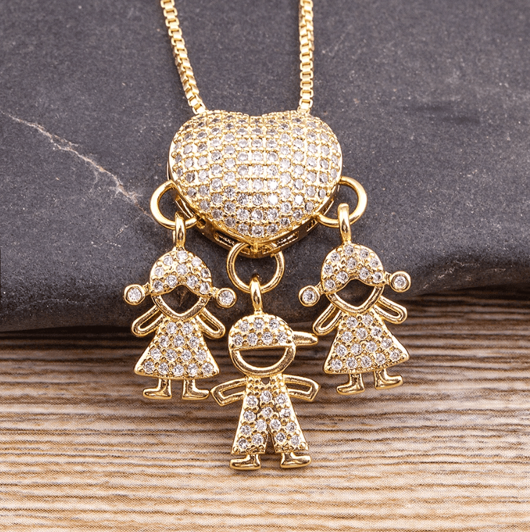 Colar Amor de Mãe Banhado a Ouro de 18k