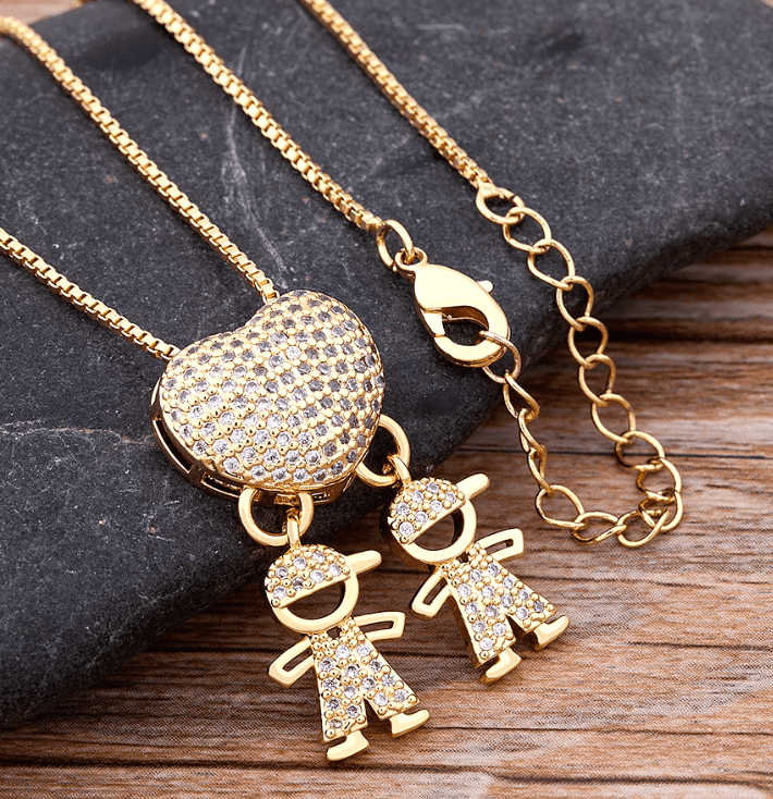 Colar Amor de Mãe Banhado a Ouro de 18k