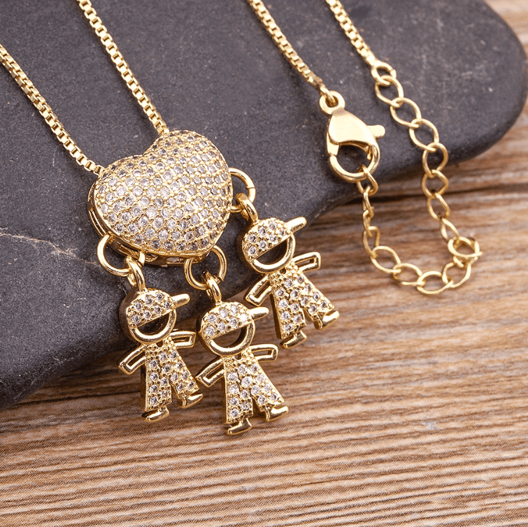 Colar Amor de Mãe Banhado a Ouro de 18k