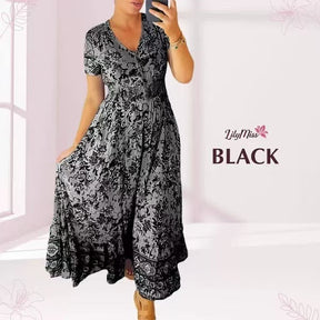 Vestido Maxi Floral™  💃| Coleção Exclusiva (Desconto Relâmpago Somente Hoje!)