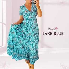 Vestido Maxi Floral™  💃| Coleção Exclusiva (Desconto Relâmpago Somente Hoje!)