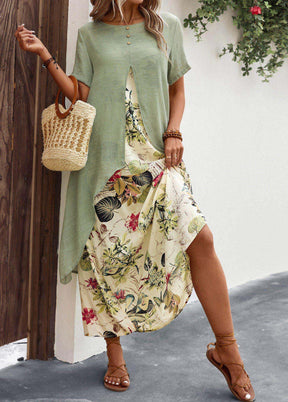 Vestido Delicato Flora™/ Com Tecido Suave e Design Sofisticado