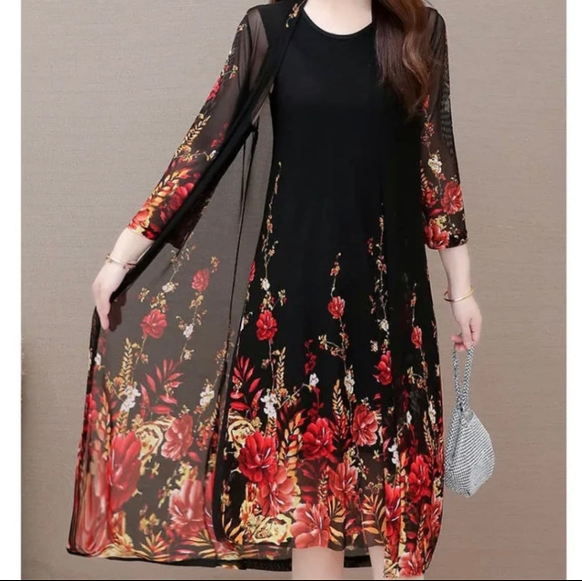 Conjunto Summy Vestido + Cardigã / Conforto Extra Até Nos Dias Mais Quentes!