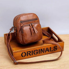 Bolsa de Couro CrossBody Bella