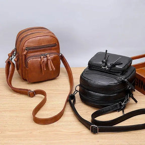 Bolsa de Couro CrossBody Bella