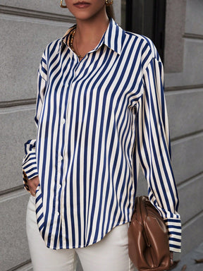 Camisa Finesse Zara™ | Estampa Listrada Clássica, Atemporal e elegante.