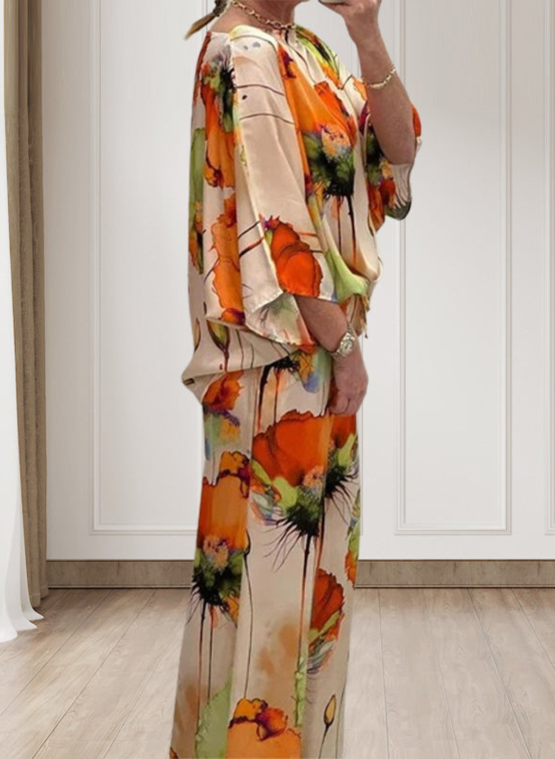 Conjunto Amazônica - Camisa Esampada + Calça / Duas peças com estampa floral