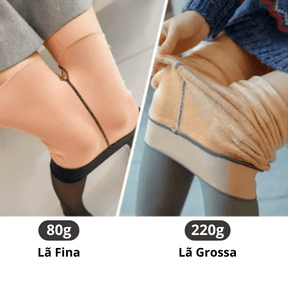KIT MEIA CALÇA ULTRA FORRADA TRANSLÚCIDA