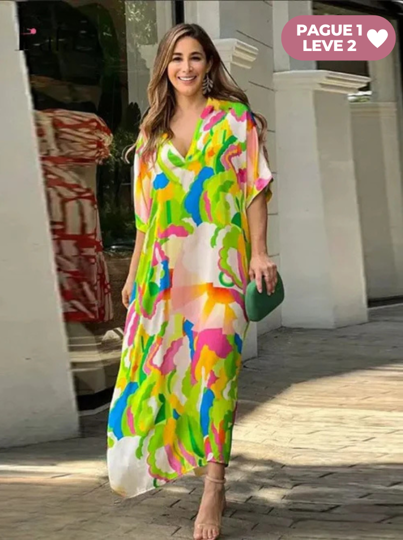Vestido Feminino Gaby™ / Elegância Descomplicada e Versátil para Todas as Estações!