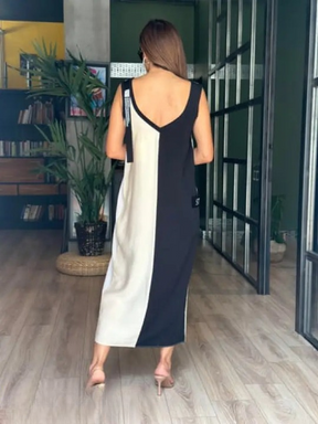Vestido Color em Linho - Modernidade e Sofisticação