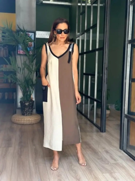 Vestido Color em Linho - Modernidade e Sofisticação